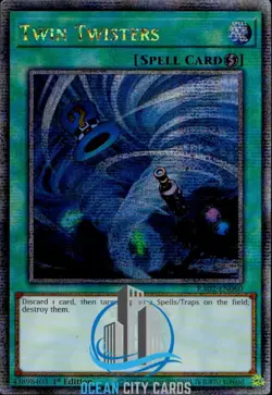 Yugioh Twin Twisters RA02-EN060 Quarter Century Secret Rare 1st Ed - Image 1