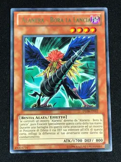 YUGIOH BLACKWING BORA THE SPEAR DL09-EN011 ITALIAN RARE NM - Image 1