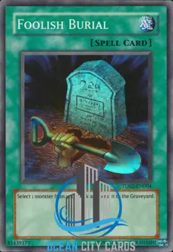 Yugioh Foolish Burial Super Rare TU02-EN004 - Image 1