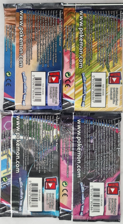 POKEMON SEALED SUN & MOON TEAM UP BOOSTER PACK ARTWORK SET (4) UNOPENED PACKS - Image 3