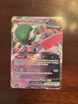 Pokemon Iron Valiant ex (68/152) Scarlet & Violet Black Star Promos NM HOLO - Image 1