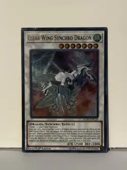 Clear Wing Synchro Dragon 1st Ed Ultra Rare LEDD-ENC29 NM Yugioh Fast Ship - Image 1