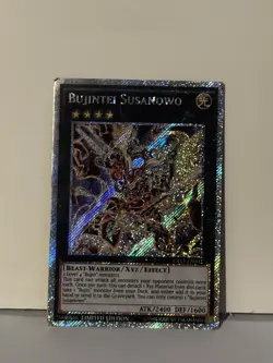 Bujintei Susanowo LIMITED Secret Rare 2014 CT11-EN002 DMG/HP Yugioh Fast Ship - Image 1