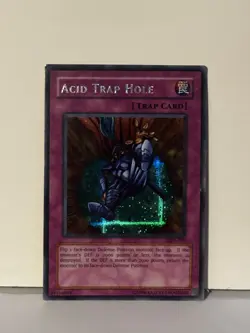 Acid Trap Hole (Dark Duel Stories) Secret Rare LP/MP Yugioh Fast Ship - Image 1