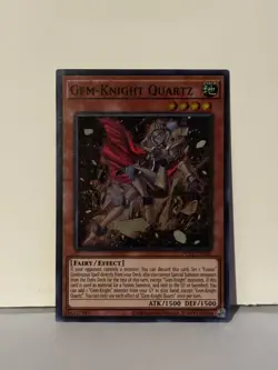 Gem-Knight Quartz Super Rare POTE-EN020 NM Yugioh Fast Ship - Image 1
