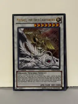 Michael, the Arch-Lightsworn 1st Ed Ultra Rare SDLI-EN03 NM Yugioh Fast Ship - Image 1