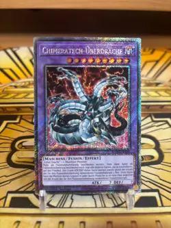 Yugioh Chimeratech-Uberdrache RA03-DE166 Platinum Secret Rare - Image 1
