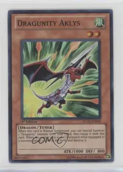 Dragunity Aklys 1st Ed. YuGiOh Legion Structure Deck #SDDL-EN003 - Image 1