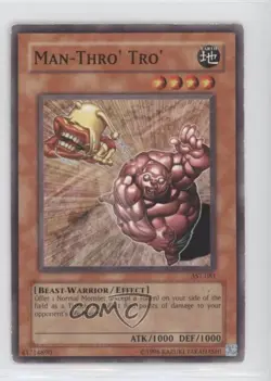 Man-Thro' Tro' Unlimited YuGiOh Ancient Sanctuary #AST-081 2004 READ - Image 1