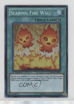 SR - Searing Fire Wall 1st Ed. YuGiOh Hidden Arsenal 5: Steelswarm Invasion - Image 1