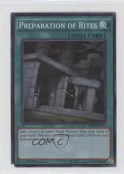 Super Rare - Preparation of Rites 1st Ed. YuGiOh The Secret Forces #THSF-EN053 - Image 1