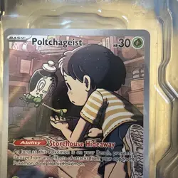 Poltchageist 171/167 Twilight Masquerade Illustration Rare Full Art Pokemon - Image 4