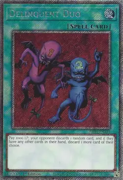RA04-EN114 Delinquent Duo - Platinum Secret Rare Card 1st Edition - Image 1
