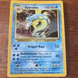 Gyarados Pokemon Card Holo WOTC 6/102 Base Set Rare Vintage 1999 Original - Image 1