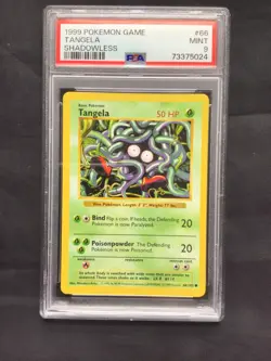 Pokemon Cards: Base Set Shadowless Common: Tangela 66/102 PSA 9 - Image 2