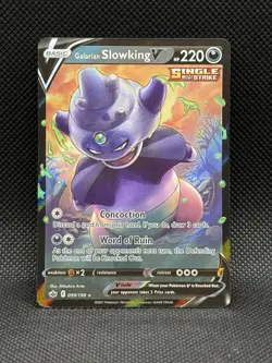 Galarian Slowking V #99/198 - Ultra Rare Pokemon Card TCG Chilling Reign NM - Image 1