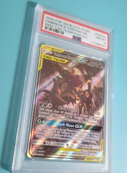 Pokemon TCG Umbreon and Darkrai GX #SM241 Sun and Moon Tag Team Promo Card Psa 8 - Image 2