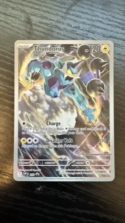Pokemon Center Black Bolt Thundurus SV209 Black Star Promo - Image 1