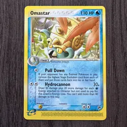 Omastar 19/100 Sandstorm Regular Rare LP Pokemon Card TCG - Image 1
