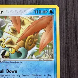 Omastar 19/100 Sandstorm Regular Rare LP Pokemon Card TCG - Image 3