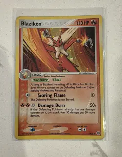 Blaziken 1/106 EX Emerald HOLO Rare - Pokemon Card - MP - Image 1