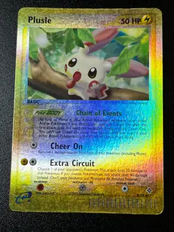 Plusle 8/97 - EX Dragon Reverse Holo Rare Pokemon Card MP - Image 1