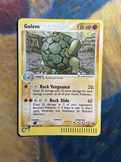 Golem 5/97 Holo Foil Rare EX Dragon Pokemon Card 2003 WoTC E Series DMG - Image 2