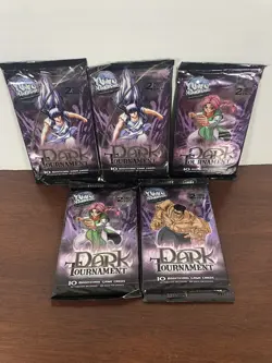 5x Yu Yu Hakusho Ghost Files TCG Dark Tournament Booster Trading Card Packs Lot - Image 1