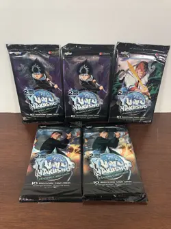 Lot of 5 Yu Yu Hakusho Ghost Files Trading Card Game TCG Blister Packs 2003 - Image 1