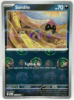 Sandile - Pokemon TCG Black Bolt (Poke Ball Reverse Holo) Pokemon Card 057/086 - Image 1