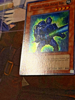 Yugioh Reinforced Human Psychic Borg RGBT-EN029 NM Unlimited Super Rare Effect - Image 2