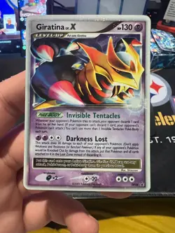 Pokemon TCG Giratina LV.X DP38 Black Star Promo Diamond and Platinum Card LP - Image 1