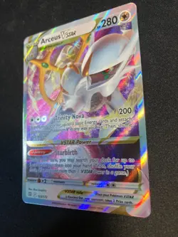 Arceus VSTAR Pokemon Brilliant Stars Ultra Rare 123/172 English Holo NM - Image 2