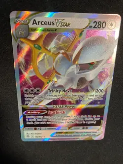 Arceus VSTAR Pokemon Brilliant Stars Ultra Rare 123/172 English Holo NM - Image 5