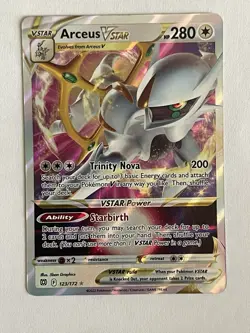 Pokemon Cards .. Arceus Vstar 123/172 - Image 1