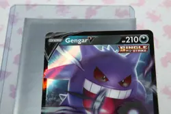 Pokemon TCG :Gengar V Sword & Shield - Fusion Strike #156/264 Holo Rare - Image 2