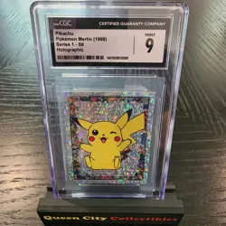 PIKACHU - CGC MINT 9 - 1998 Pokemon Merlin Series 1 - S6 Holographic - Image 1