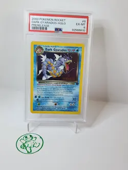 PSA 6 2000 Pokemon Rocket Set Dark Gyarados Prerelease Stamp # 8/82 WOTC - Image 1