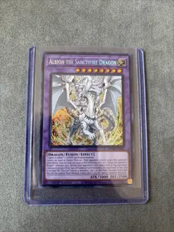 MP24-EN082 Albion the Sanctifire Dragon Prismatic Secret Rare YuGiOh - Image 1