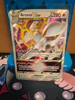 Pokemon TCG Arceus VSTAR 123/172 Ultra Rare Holo Brilliant Stars NM - Image 1