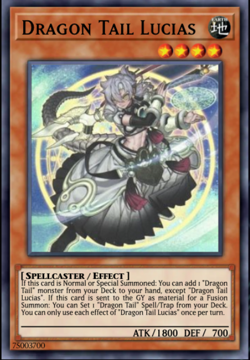 Yugioh Dracotail Lucias JUSH-EN001 1st Edition Ultra Rare NM Presale - Image 1