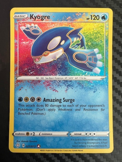 Pokemon TCG Kyogre 021/072 Shining Fates Holo NM - Image 1
