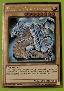 Blue-Eyes White Dragon PGL2-EN080 Premium Gold: Return of the Bling-1st Edition - Image 1
