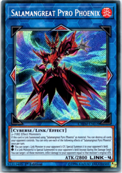 Salamangreat Pyro Phoenix - CHIM-EN039 - Secret Rare 1st Edition Yugioh - Image 1