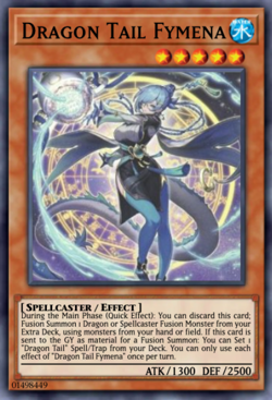 Yugioh Dracotail Fymena JUSH-EN002 1st Edition Ultra Rare NM Presale - Image 1