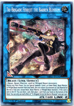 Tri-Brigade Ferrijit the Barren Blossom MP21-EN196 Prismatic Secret Rare Yugioh - Image 1