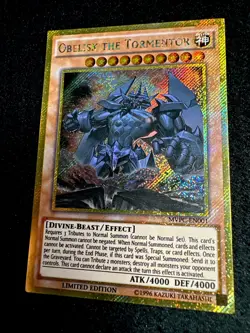YUGIOH • OBELISK THE TORMENTOR • SECRET RARE • MVPC-EN001 • LIMITED EDITION • NM - Image 3