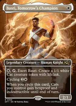 x1 Basri, Tomorrow's Champion - Borderless R MTG Aetherdrift M/NM, English - Image 1