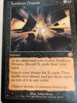 1x Insidious Dreams MTG Torment Regular MP - Image 1