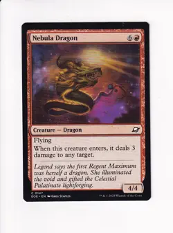 MAGIC THE GATHERING MTG EDGE OF ETERNITIES NEBULA DRAGON (#2) - Image 1